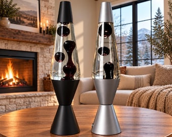 Ghostface Scream Lava Lamp Black Wax/red Liquid 14.5” Ghost Face