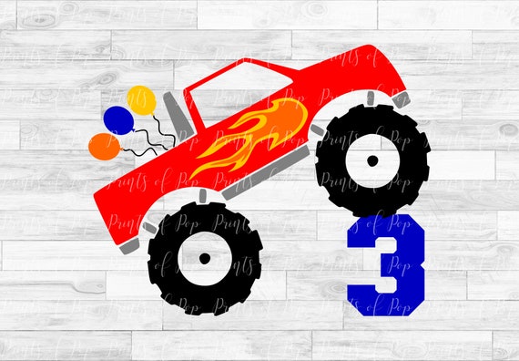 Free Free 50 Monster Truck Birthday Svg SVG PNG EPS DXF File