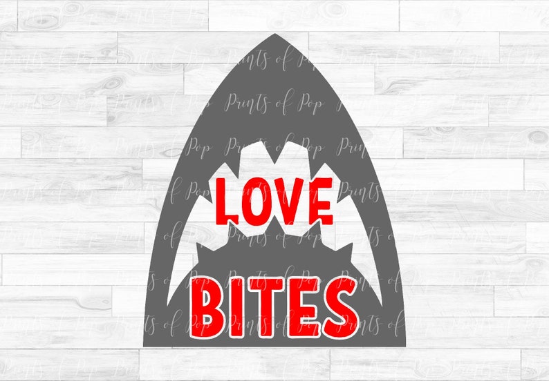 Download Shark svg Love Bites Shark Clip Art Valentine's Day | Etsy