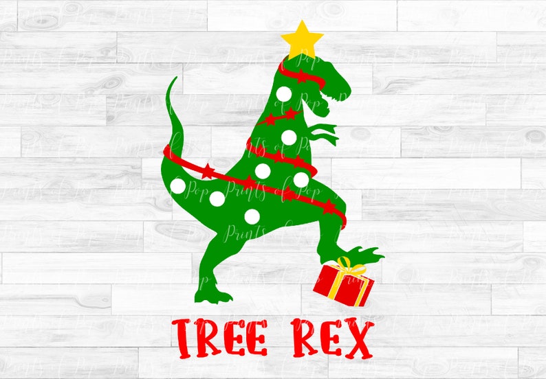 Download Tree Rex svg Dinosaur Christmas Tree clip art Kids ...