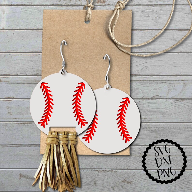 Baseball Earrings Svg Baseball Earrings Clip Art Baseball Etsy