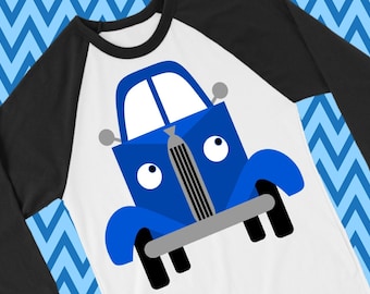 Blue Truck Clipart: Front View SVG, PNG, DXF Cut Files