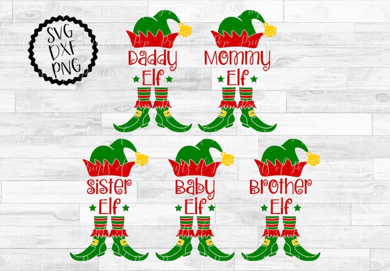 Download Elf Family svg Christmas Elf Clip Art Holiday Elf | Etsy