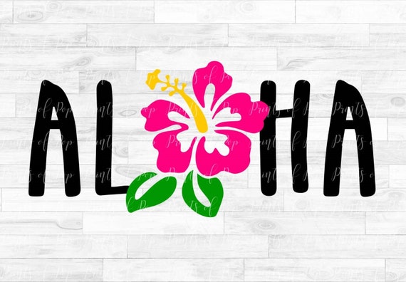 Download Aloha Svg Hibiscus Flower Clip Art Hawaii Sublimation Svg Etsy