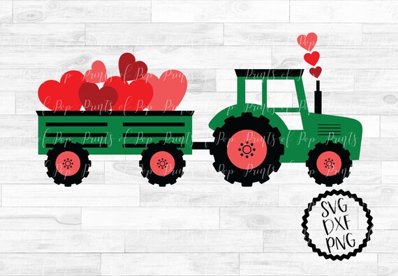 Download Valentine S Day Svg Tractor With Hearts Svg Farmhouse Silhouette Png Eps Dxf Vinyl Decal Digital Cut Files Bundle Valentine Tractor Svg Clip Art Art Collectibles Delage Com Br