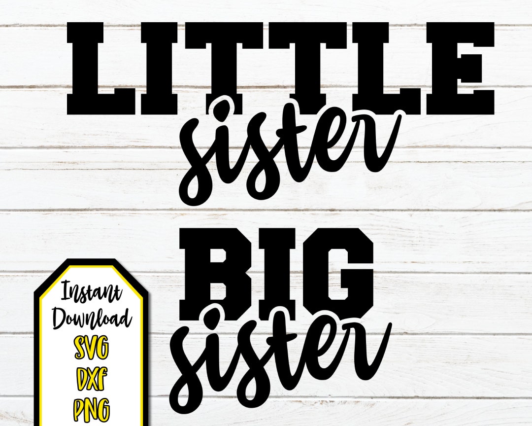 Sorority Big and Little Svg, Sorority Rush Clip Art, Big Sister