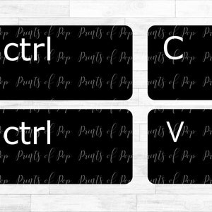 Ctrl C and Ctrl V svg, Keyboard Keys clip art, Twins Sublimation, svg, dxf, png, Cut Files