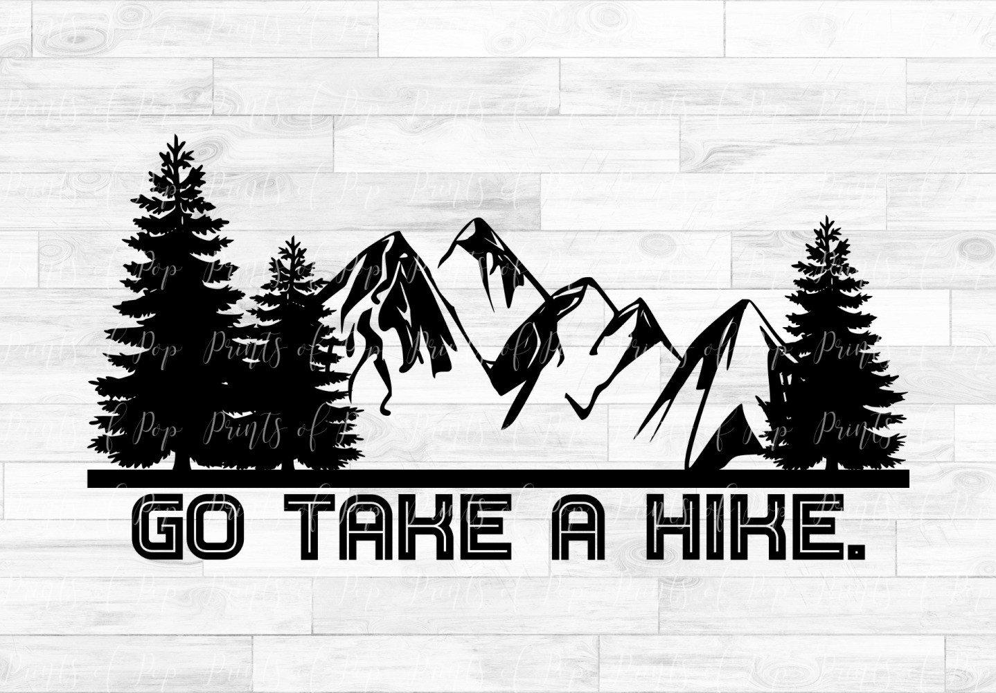 Hiking svg Go Take a Hike svg Mountain svg Trees Nature | Etsy