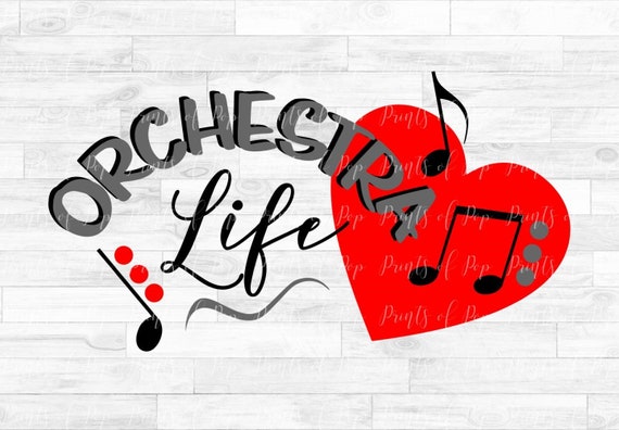 Download Orchestra Life Svg Music Note Clip Art Sublimation Svg Etsy