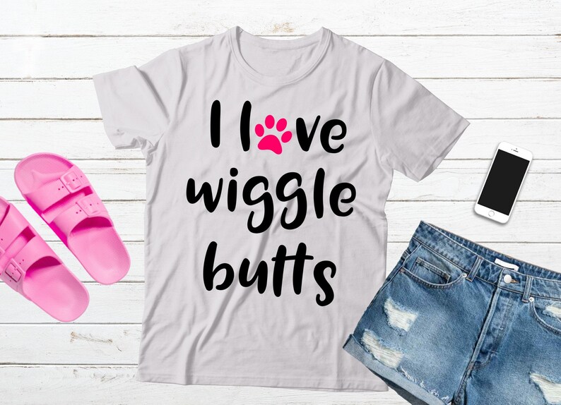 Download Dog Mom svg I love Wiggle Butts Puppy Sublimation SVG DXF | Etsy