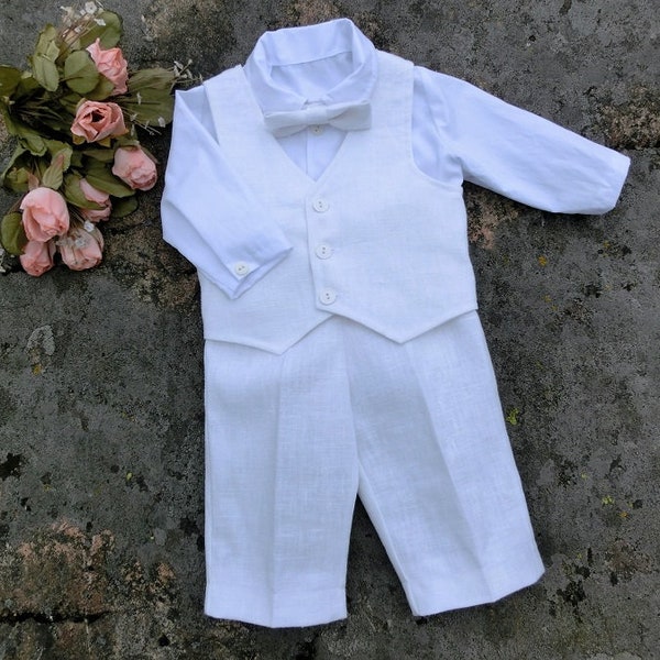Boys Baptism Outfit Etsy