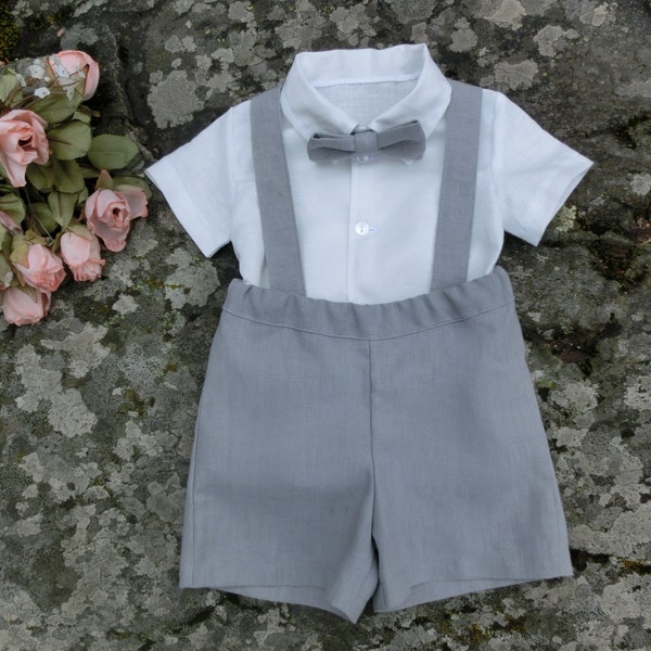 Baby Boys Linen Suit Etsy