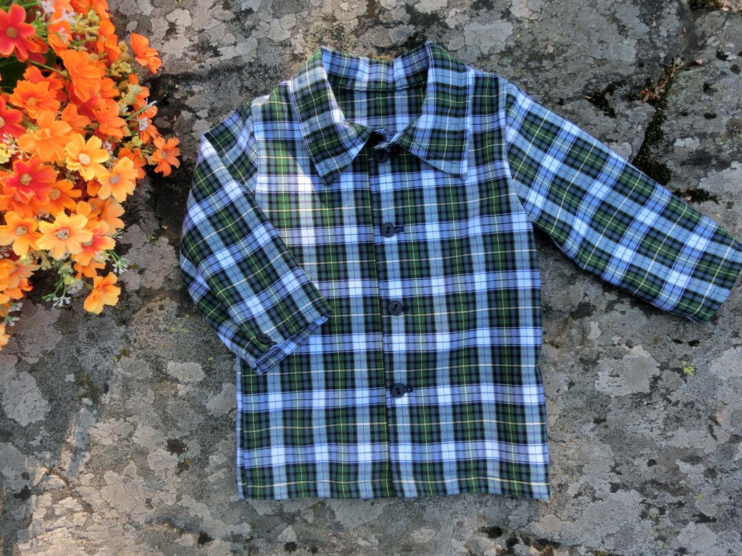 Flannel Shirt for Baby Boy Plaid Button up Shirt Baby Long Etsy
