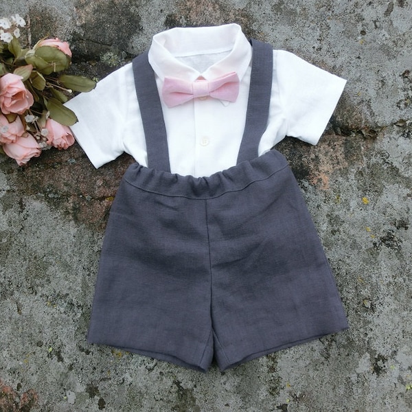 Dark Grey Toddler Suit Etsy