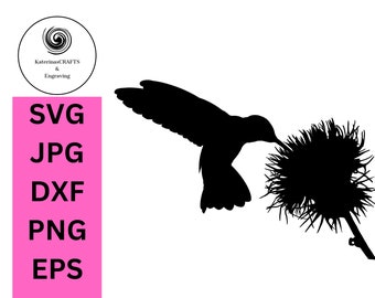 Hummingbird SVG, Natural, Original, Hand Drawn, Digital Download for laser engraving, vinyl, paper craft, cut machine, sublimination Design