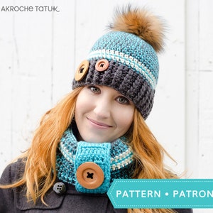 Pattern only Rustik kit crochet pattern by Akroche Tatuk english and french. image 1