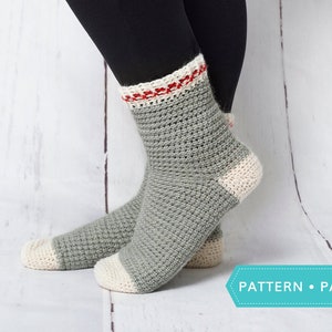 Saint-Laurent sock - PDF crochet pattern