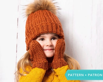 Norway (hat, cowl and mittens) - PDF Crochet Pattern