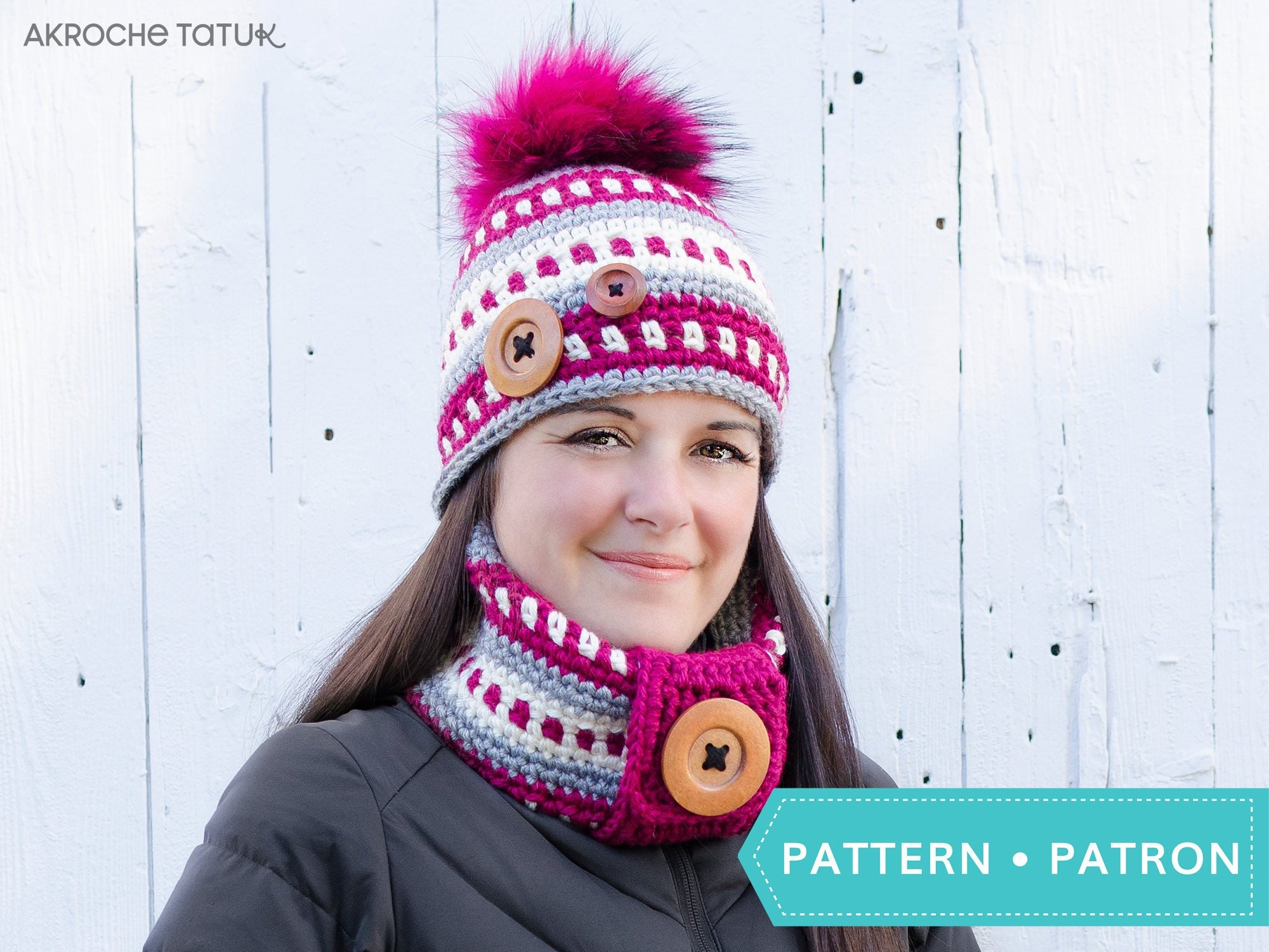 3 buttons for Akroche Tatuk pattern