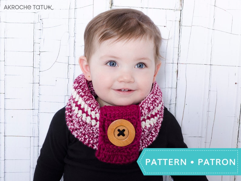 Patron Au Crochet Du Cache Cou Bebe Par Akroche Tatuk Etsy