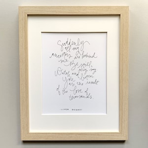 family history and genealogy art print || linda hogan ancestors hand lettered art print || 5x7 || 8x10 || 11x14