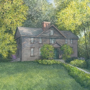 Little Women House || Watercolor Wall Art