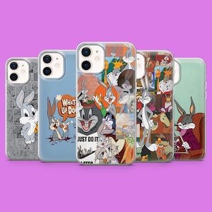Bugs Bunny Phone Case Looney Tunes Rabbit Cover for iPhone 17Pro, 16, 15, 14, 13,Samsung S26, S25, S24, S23Fe, A16, A56,Pixel10, 9Pro