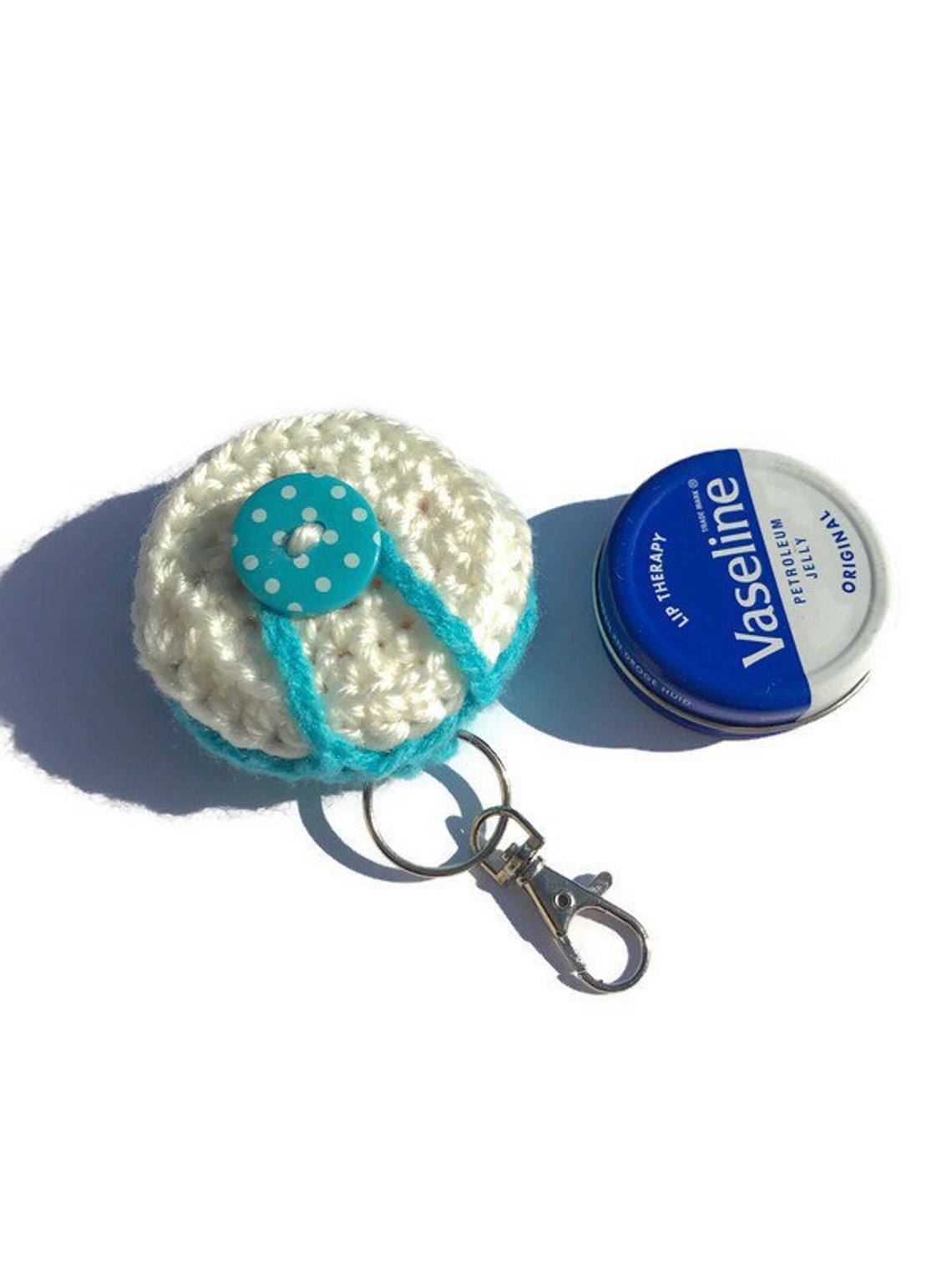 Crochet Vaseline Holder Keyring Lip Balm Holder Keyring Lip Etsy New