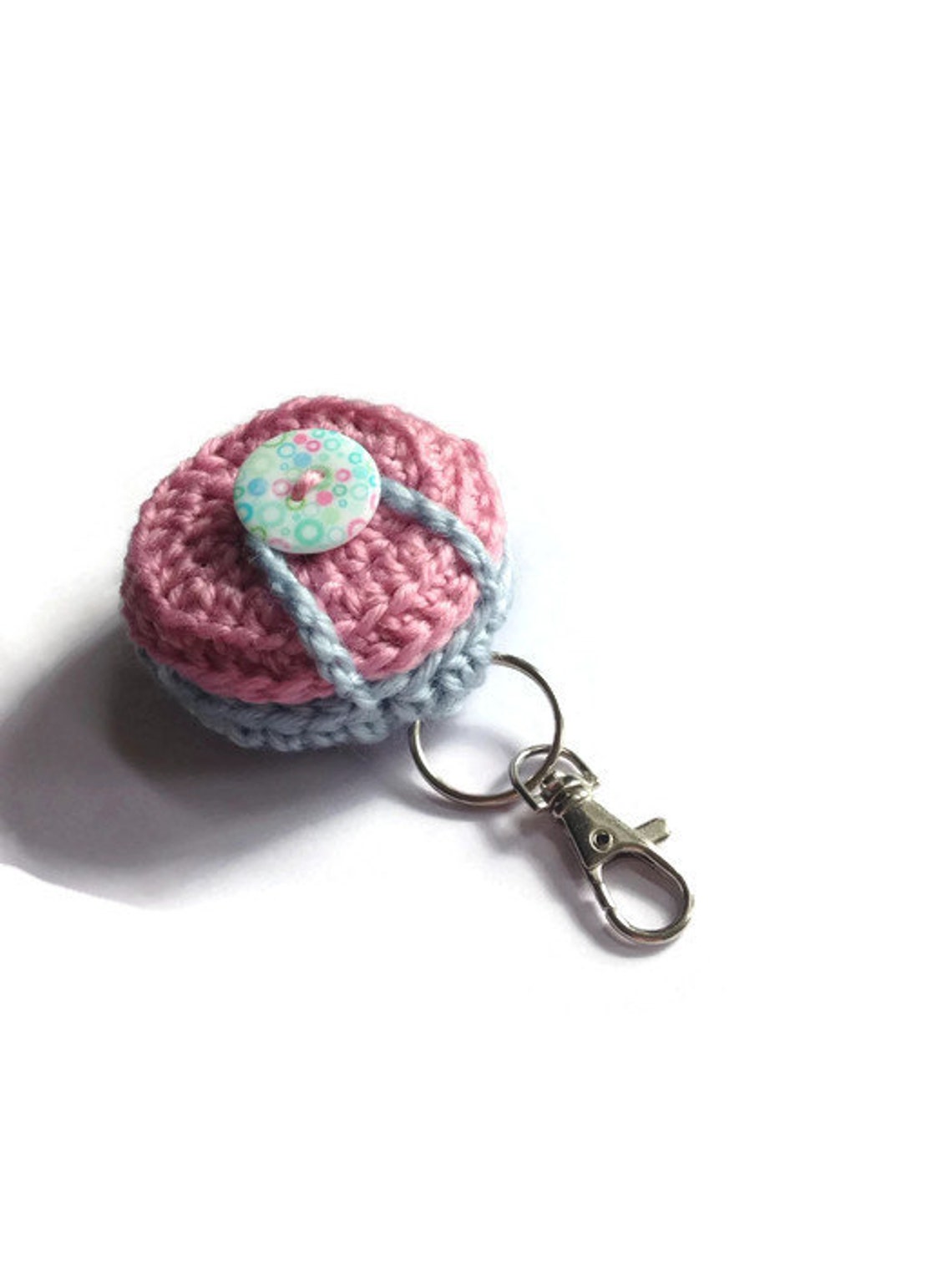Crochet vaseline holder keyringlip balm holder keyring. Etsy