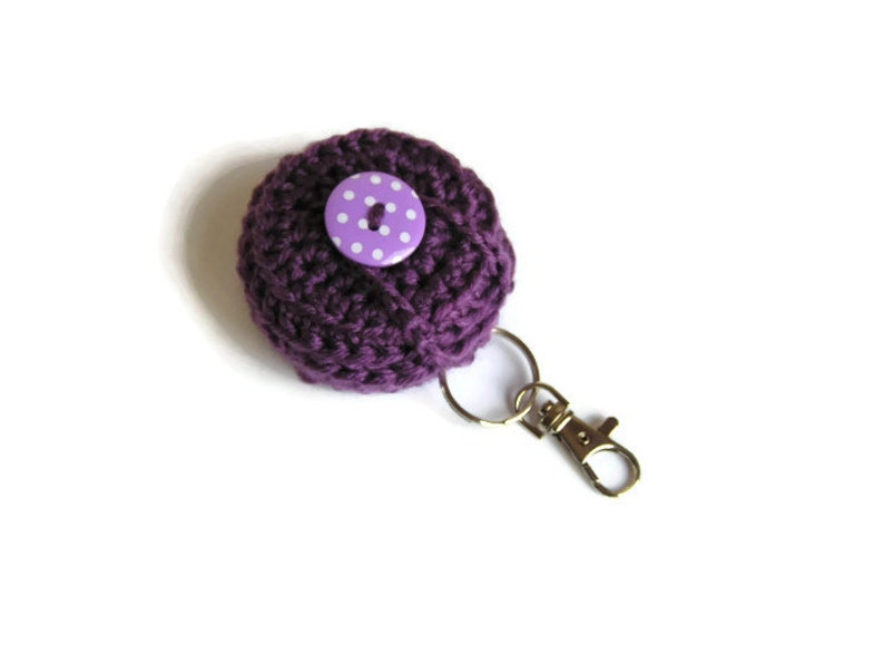 Purple Keyring/keychain Vaseline Tin Holder Lip Balm Holder Womans