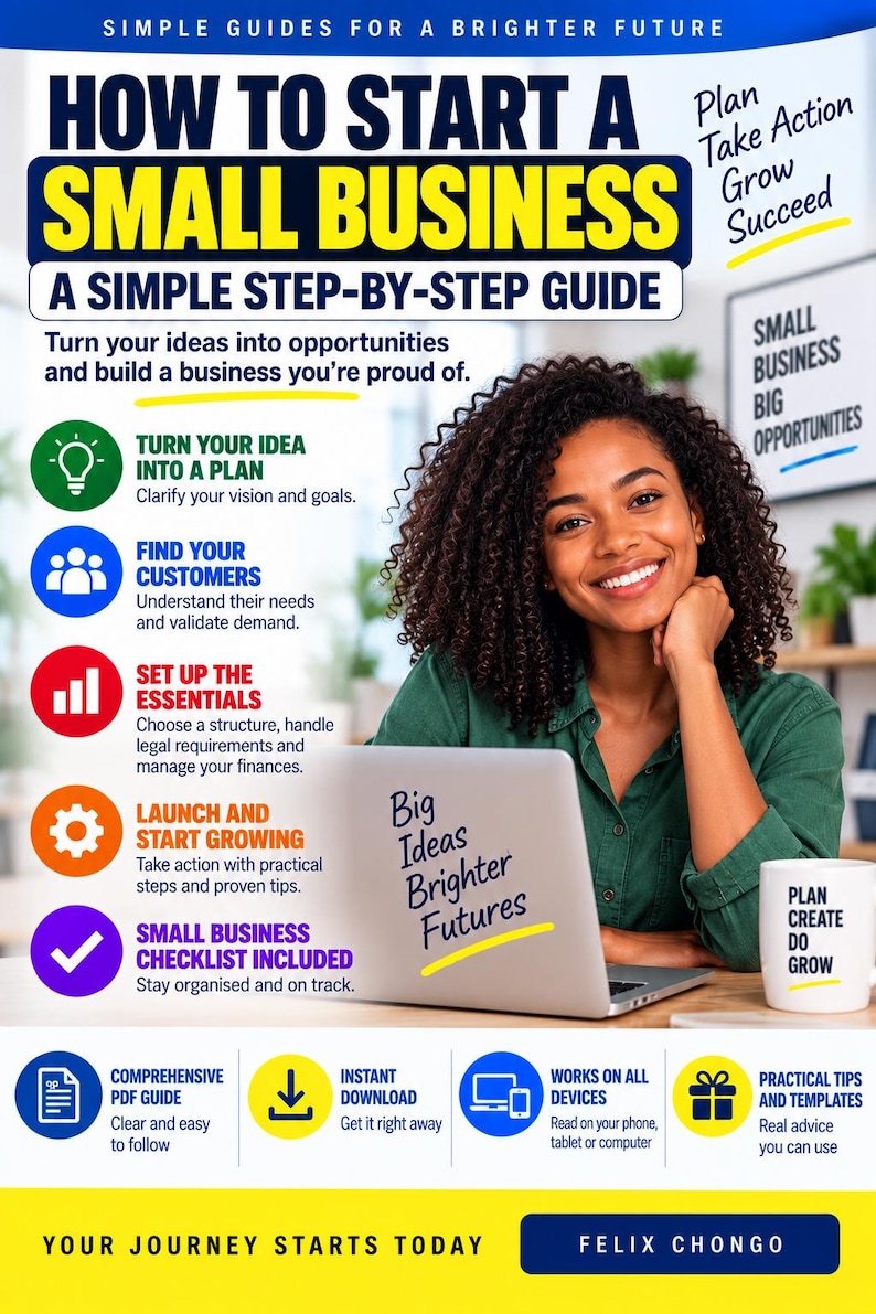 Small Business Startup Guide – Step-by-step Planning Checklist (PDF ...