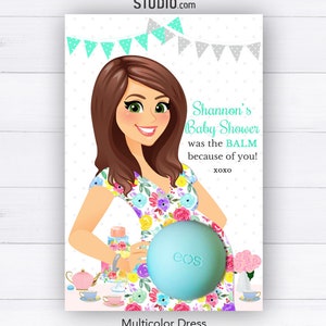 EOS Baby Shower Favors Tea Party Favors - Personalized Eos balm holder favors