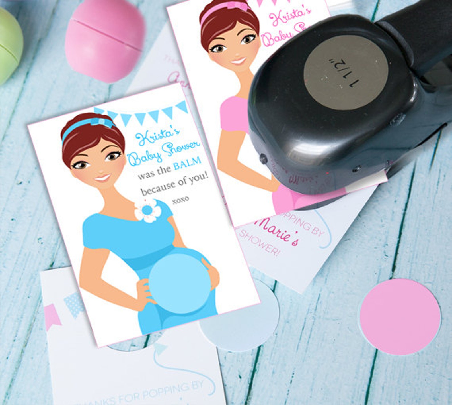 Baby Shower Favors for EOS Lip Balm Printable Favor Template Etsy