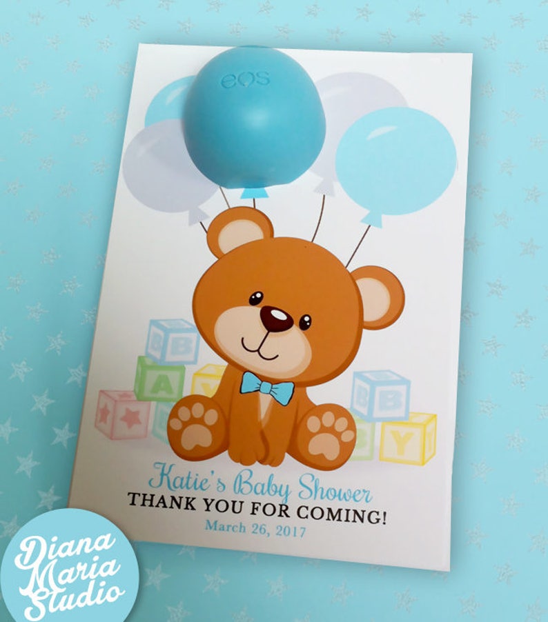 Eos Baby Shower Favors Baby Boy Teddy Bear Baby Shower Theme Baby Blocks Printable Template