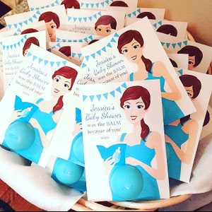 Upominki na Baby Shower EOS - Uchwyt na balsam Eos - Wydrukowane etykiety na upominki - SZABLON DO DRUKU