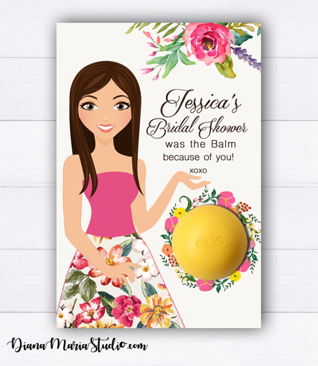 Bridal Shower Favors EOS Lip Balm - Bridesmaid Favors Eos Balm ...