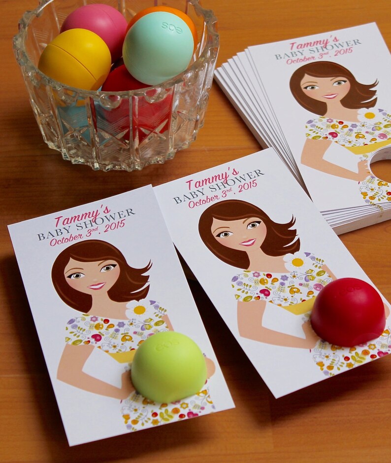 EOS Baby Shower Favors Mom-to-be in Flower Dress Printable - Etsy