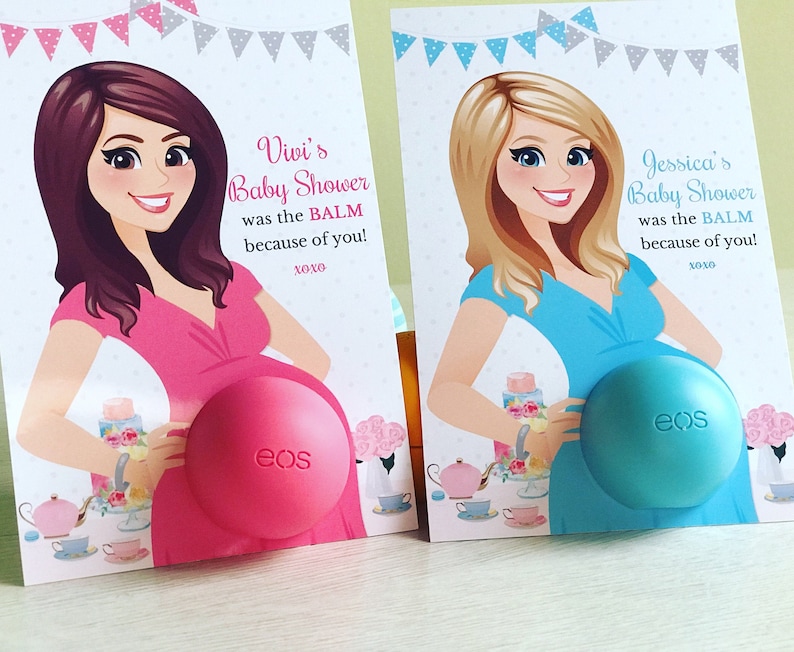 EOS Baby Shower Favors Tea Party Favors Printable Tags Etsy