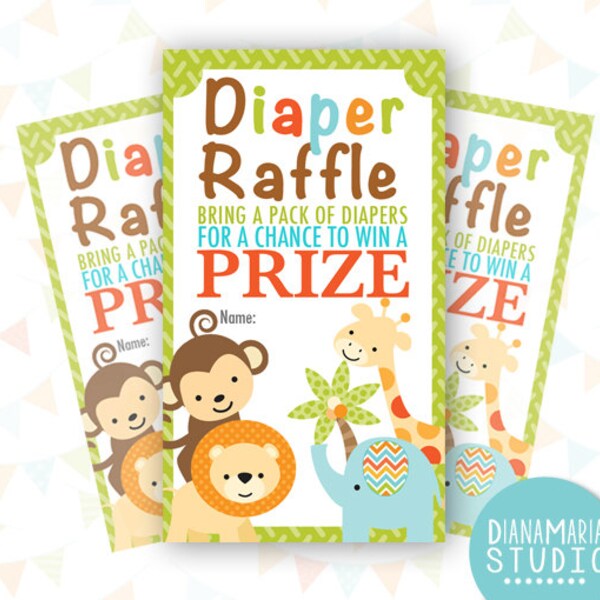 Jungle Diaper Raffle - Etsy