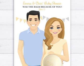 Couples Baby Shower Favors: EOS Lip Balm Card (Digital Template)