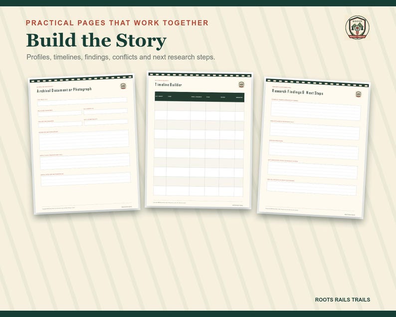 Railroad Reading and Research Log Printable, Rail History Source Tracker, Fillable PDF, Train Historian Journal