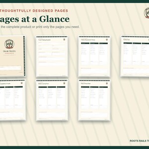 Train Travel Packing Checklist Printable, Rail Trip Essentials Planner, Fillable PDF, Railfan Vacation Organizer