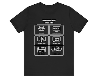 Camiseta "Coisas que faço no meu tempo livre" para amantes de trens, presente perfeito para fãs de ferrovias.