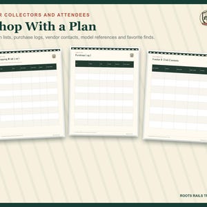 Train Show Planner Printable, Model Railroad Event Organizer, Vendor & Exhibitor Checklist, Fillable PDF, Train Collector Gift