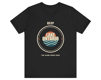 Camiseta "Keep Lake Ontario", Camiseta Vintage dos Grandes Lagos, Presente para Amantes do Lago