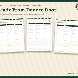 Train Travel Packing Checklist Printable, Rail Trip Essentials Planner, Fillable PDF, Railfan Vacation Organizer