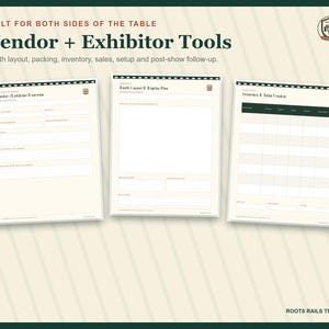Train Show Planner Printable, Model Railroad Event Organizer, Vendor & Exhibitor Checklist, Fillable PDF, Train Collector Gift