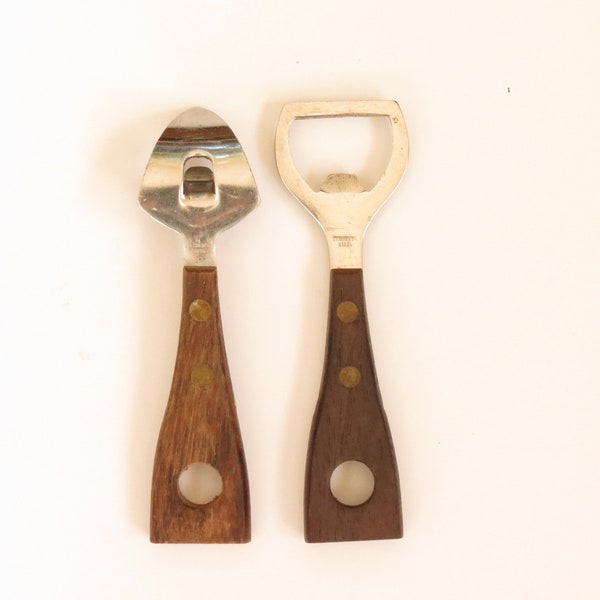 Mid Century Pair of Can and Bottle openers - Mid Century Bar Openers - MCM Barware - 60's Bar Tools