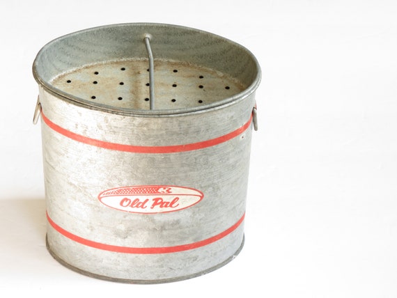 Boîte à Appât De Pêche Vintage – Ovale Galvanisée Pal Woodstream Corp, Lititz PA