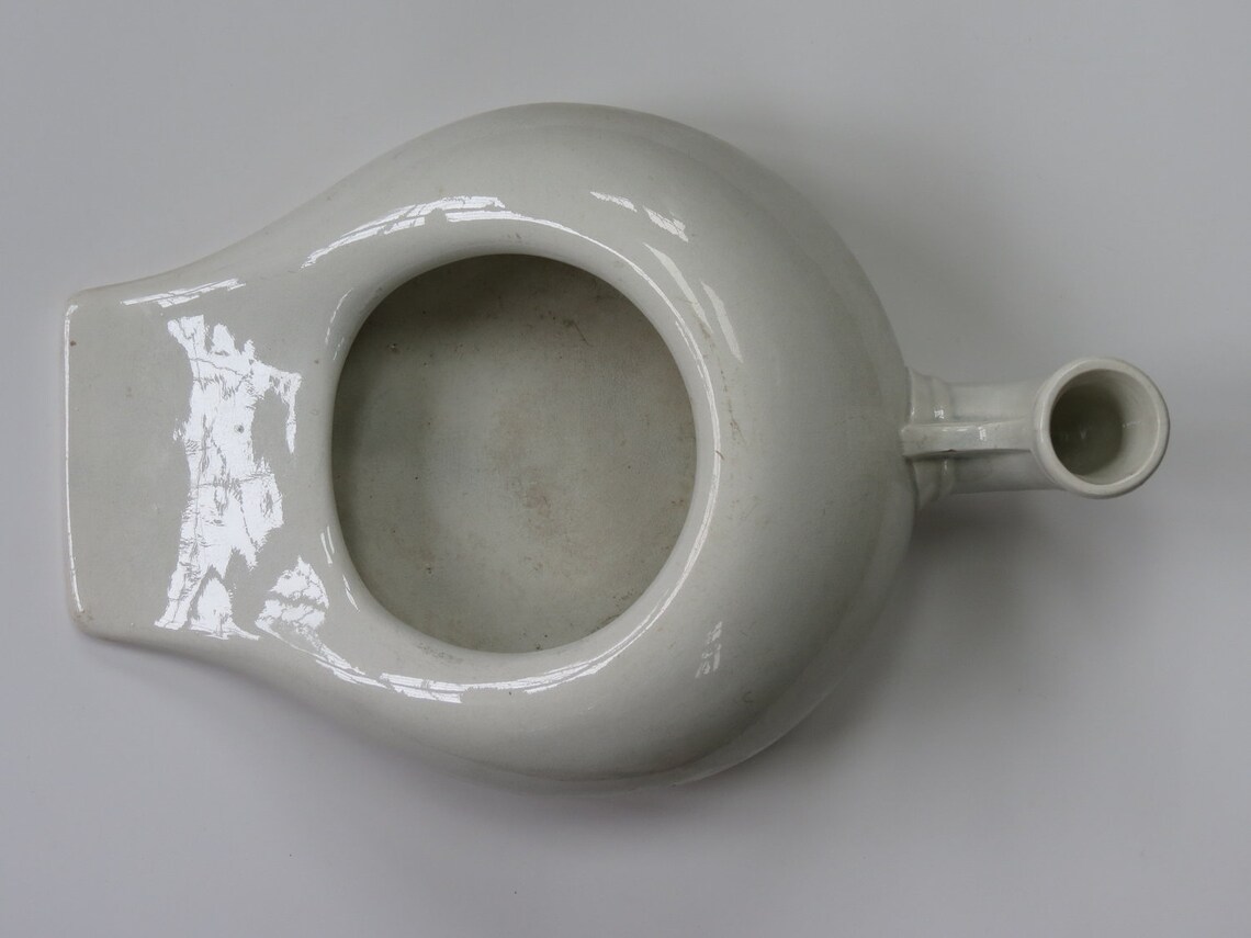 Vintage White Ironstone Bed Pan / Antique Bed Pan / White / Etsy